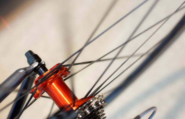 istock spokes and hub of rear bicycle wheel 813998868