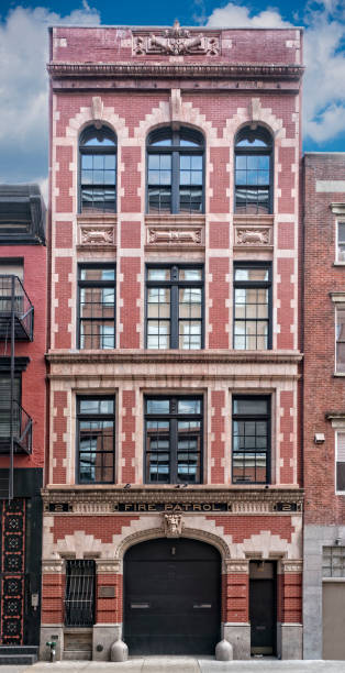 istock Vintage Fire Station House 813999496