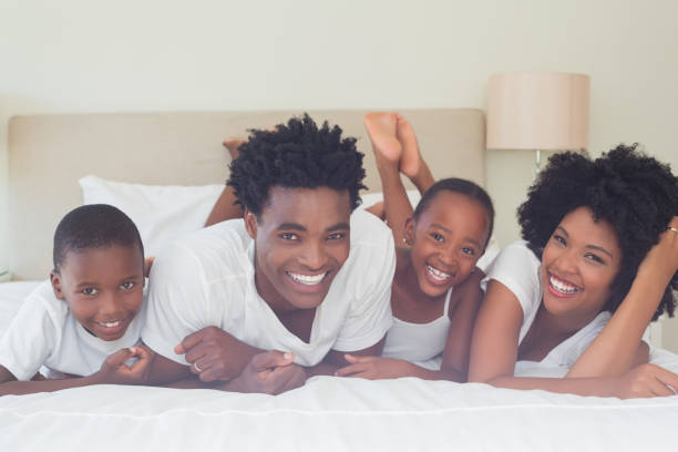 istock Happy family having fun together 814007284