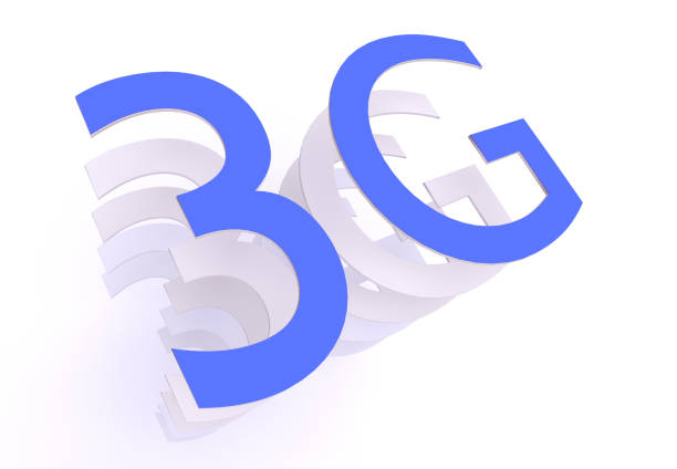 istock 3G network, word in blue letters on white background, 3d rendering 814023340