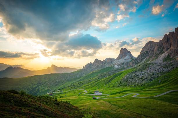 istock Sunset over Pass Giau. Dolomites alps. Italy 814037684