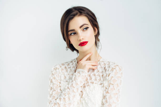 istock Beautiful woman with make-up 814041232