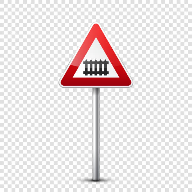 istock Road red signs collection isolated on transparent background. Road traffic control.Lane usage.Stop and yield. Regulatory signs. Curves and turns 814062812