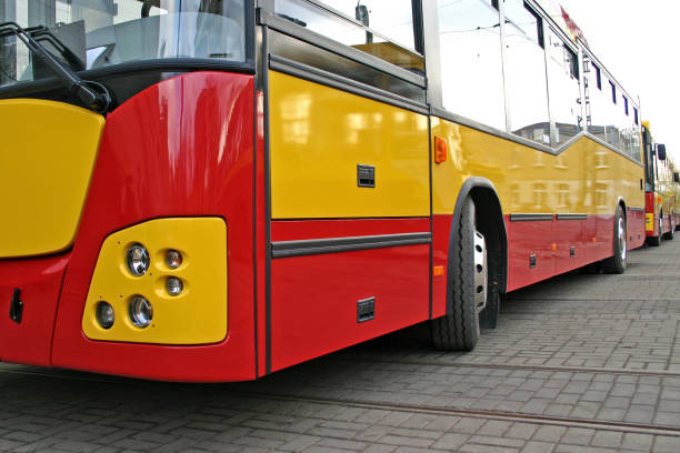 istock City buses on the street 814065196