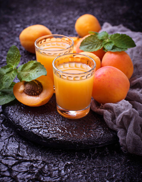 istock Apricot juice. Fresh summer drink 814065356