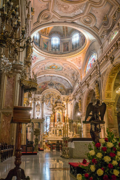 istock Metropolitan cathedral on Plaza de Armas in Santiago, Chile. 814130686