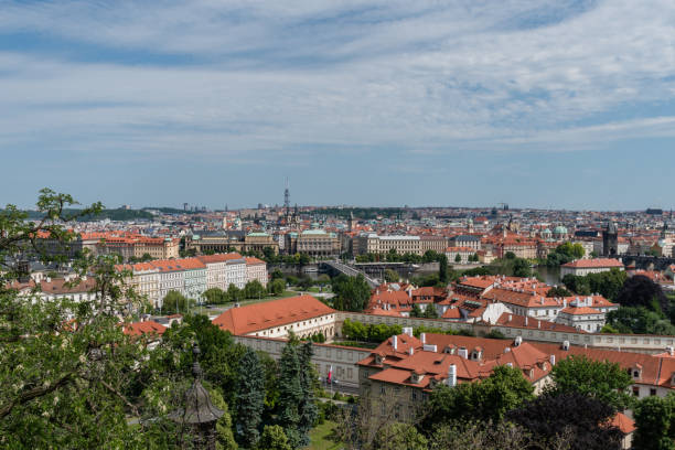 istock Panoramic view of Prague in summer 814135744