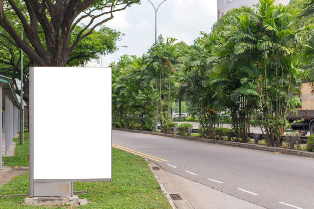 istock blank billboard ready for new advertisement at green park zone 814173176