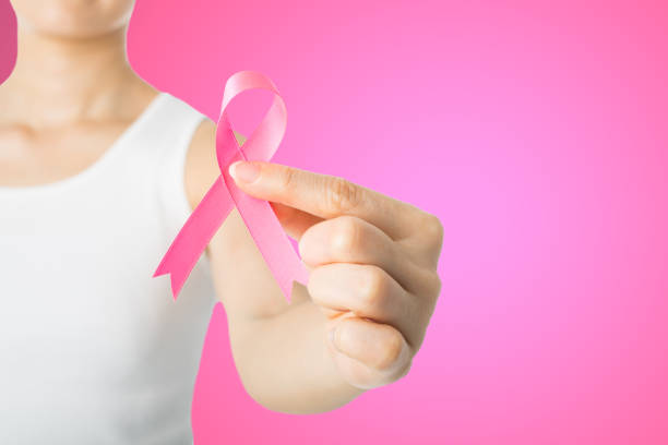 istock Cancer pink ribbon 814173218