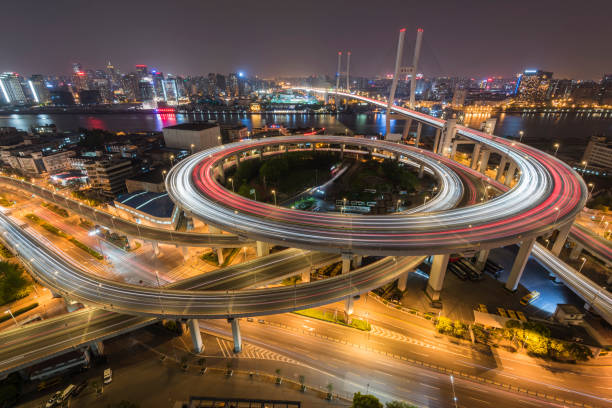istock Aerial View of Nanpu bridge 814181326