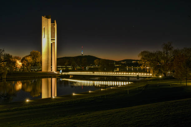 istock The Carillon and the bridge are illuminated at night 814181470