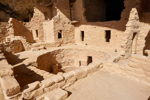 Pueblo Indian Ruins (Explored VI) stock photo