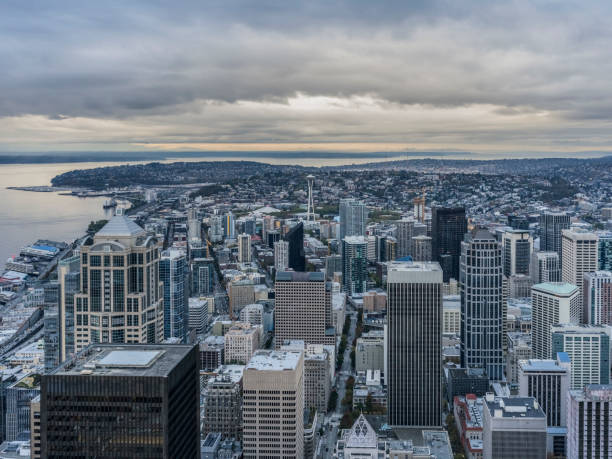 istock Aerial View of Seattle Downtown,washington state 814233906