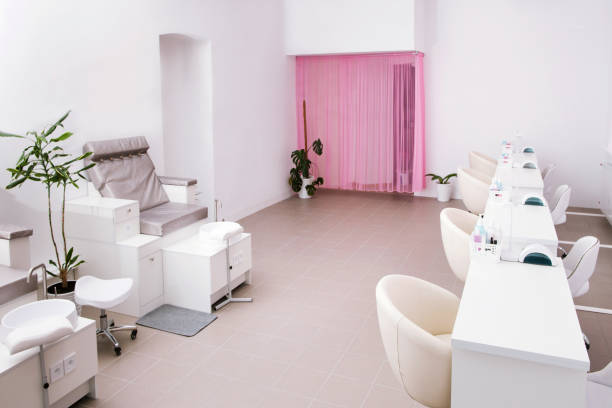 Interior of a small and modern beauty salon