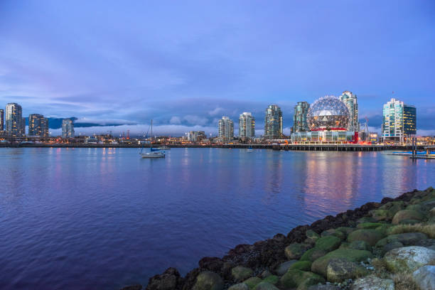 istock vancouver city downtown skyline with Science World at twilight 814239472