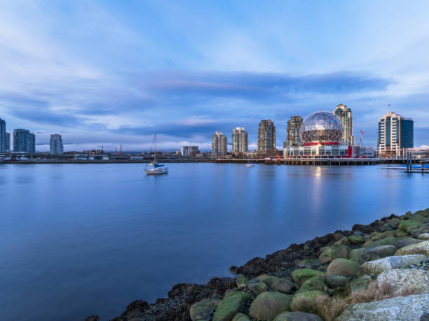 istock vancouver city downtown skyline with Science World at twilight 814239664