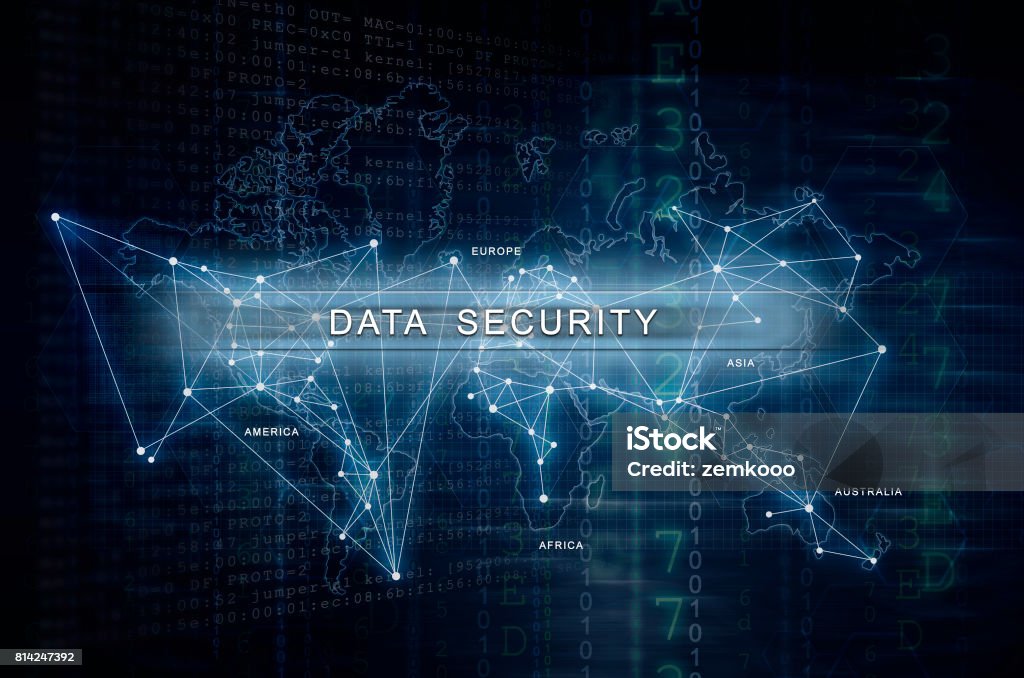 Security Data Mapping Data Security Stock Photo - Download Image Now - Examining, At The Edge ...