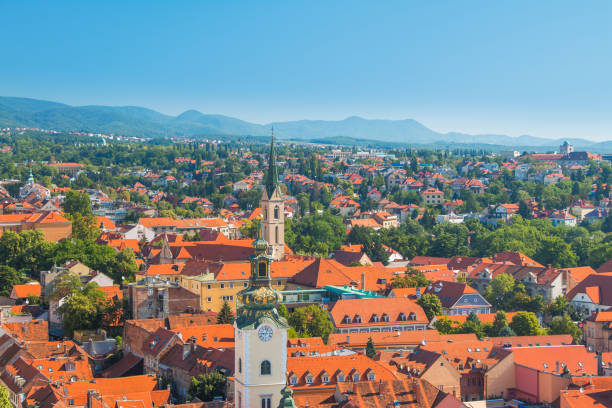 istock Zagreb center, aerial view 814265826