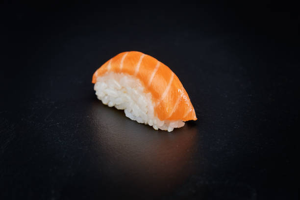 istock Nigiri Sushi on Black Background. 814271286