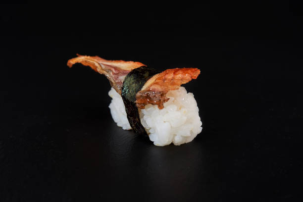 istock Nigiri Sushi on Black Background. 814271292