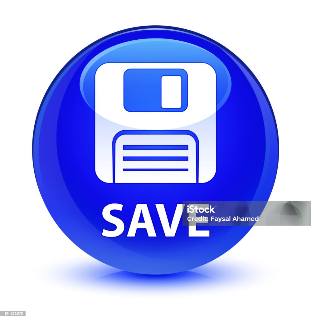 Save Button Blue