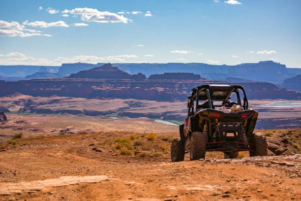 istock Offroad views with vehicle in sight 814303914