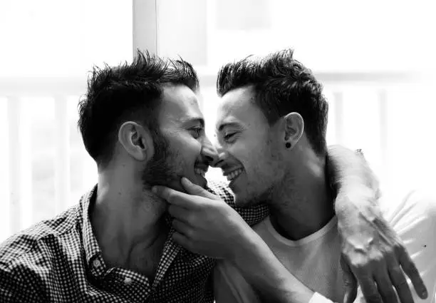 Photo of Gay Couple Love Home Concept