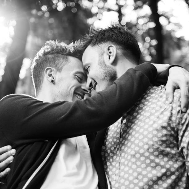 istock Gay Couple Love Outdoors Concept 814310468