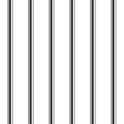 Prison bar seamless pattern. Vector realistic illustration.