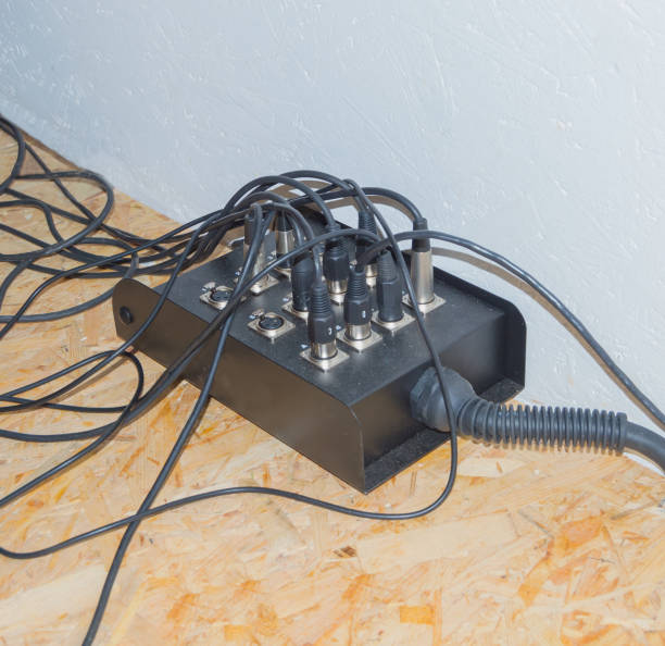 istock the wires from the musical instrument with the extension cable 814313316