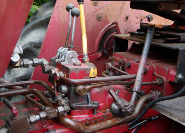 istock Part view of old tractor 814313534