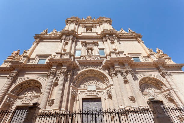 Saint Patrick cathedral in Lorca, Spain Ancient cathedral Colegiate de San Patricio in the historic city of Lorca. Province of Murcia, Spain lorca stock pictures, royalty-free photos & images