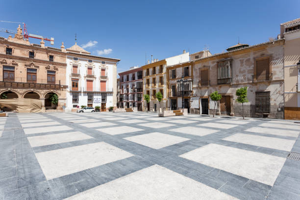 Spain square in Lorca Historic square Plaza de Espana in the old town of Lorca. Murcia Province, Spain lorca stock pictures, royalty-free photos & images