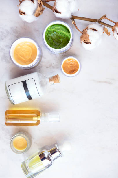 istock Natural skincare cosmetics from above 814322636