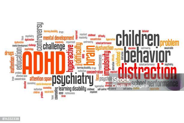 Children Adhd Stock Photo - Download Image Now - Attention Deficit Hyperactivity Disorder, Word Cloud, Child