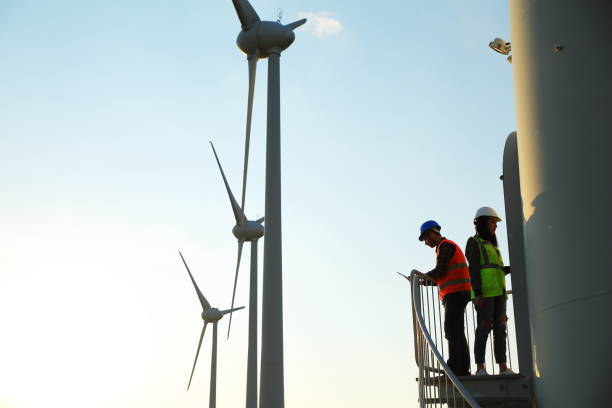 istock Engineers of Wind Turbine 814335880