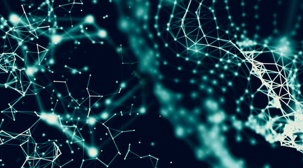 istock Abstract geometry surfaces, lines and points background, Used as digital wallpaper and technology background. 3d rendering 814336584