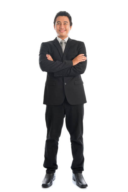 istock Full length Asian businessman arms folded 814344712