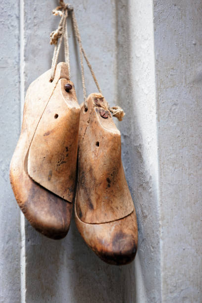 istock Pair of wooden boots in Florence 814346148