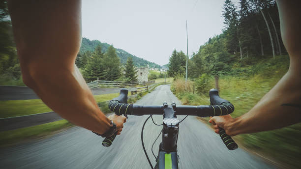 istock POV riding: road racing bicycle on a mountain pass 814360690