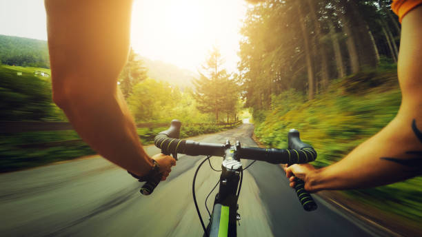 istock POV riding: road racing bicycle on a mountain pass 814360694