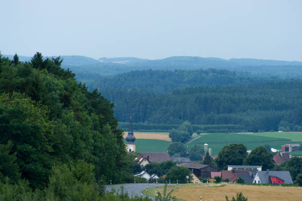 istock Small German town in the valley 814397884
