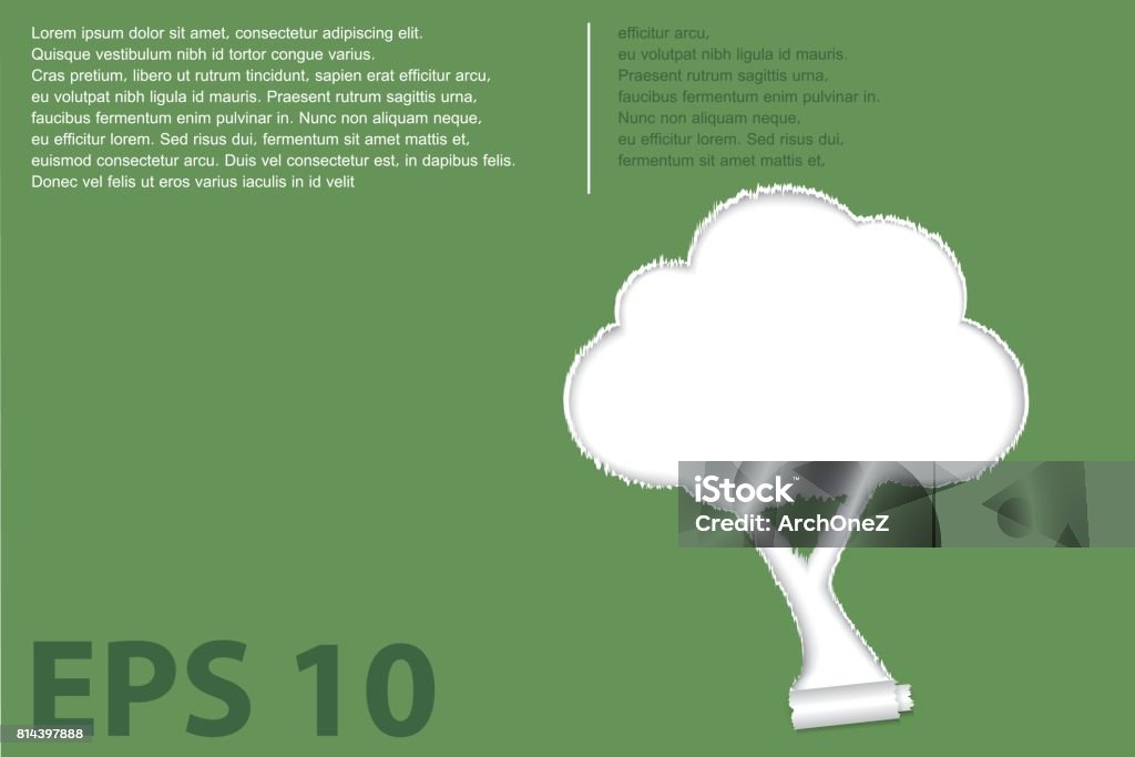 Tree With Background Vector Tree Vector Background Stock Illustration - Download Image Now ...
