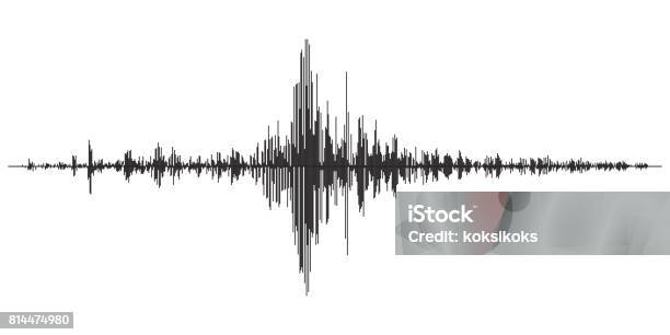 Erdbebenseismische Aktivität Stock Vektor Art und mehr Bilder von Erdbeben - Erdbeben, Seismograph, Welle