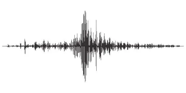 Vector illustration of Earthquake seismic activity