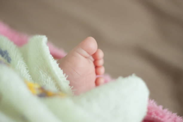 istock Feet of little baby 814483648