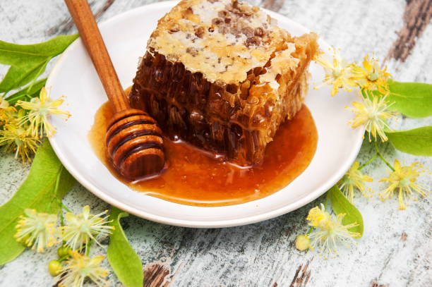 istock Honey and  linden flowers 814483828