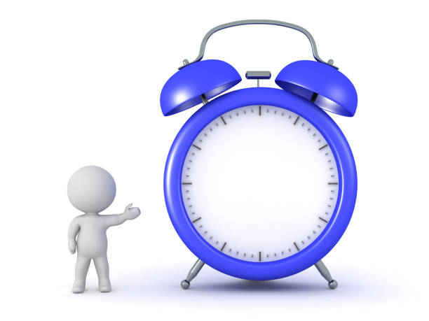 istock 3D Character Showing an Alarm Clock 814496734