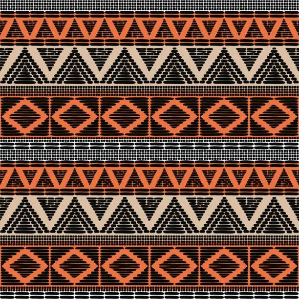 Vector illustration of Tribal pattern vector seamless