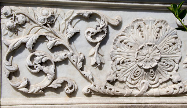 istock Ottoman marble carving art detail 814519004